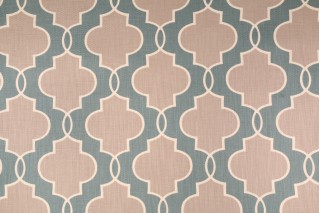 Fabricut Rochdale Printed Cotton Decorator Fabric in Teal