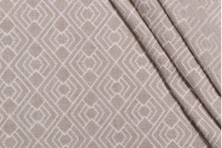 PK Lifestyles Cordell Emb Drapery Fabric in Flax