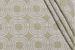 PK Lifestyles Chain Reaction Emb Drapery Fabric in Celery