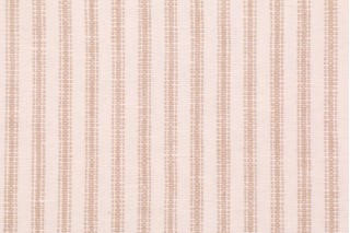 Waverly Pisa Stripe Woven Cotton Linen Decorator Fabric in Twine