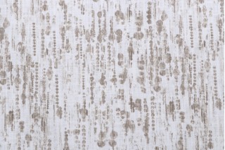 Heritage Fabrics Raindrops Printed Cotton Drapery Fabric in Driftwood 