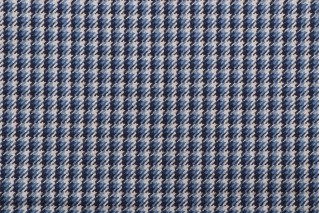 Check Woven Upholstery Fabric in Marine