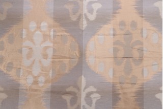 Grey Watkins Angel Of Longevity Printed Drapery Fabric in Cameo/Grey/Taupe