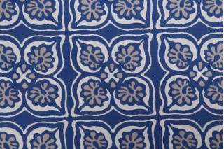 Opuzen Big Top Woven Polyolefin Outdoor Fabric in Azure