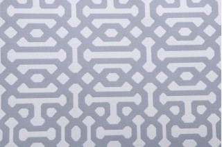 Sunbrella Fretwork Woven Solution Dyed Acrylic Outdoor Fabric in Sky