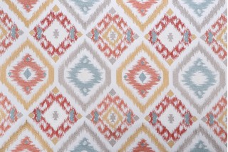 Valiant Fabrics Anali Embroidered Drapery Fabric in Spice 