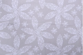 Stof France Auckland Printed Cotton Twill Drapery Fabric in Natural 