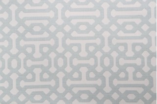 Sunbrella Fretwork Woven Solution Dyed Acrylic Outdoor Fabric in Mist 