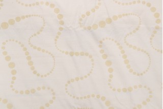 Beacon Hill Bouncing Ball Woven Decorator Fabric in Soft Butter