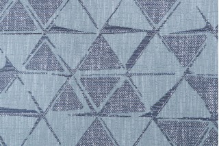 Triangles Woven Upholstery Fabric in Rain