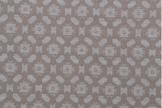 Geo Woven Upholstery Fabric in Stone