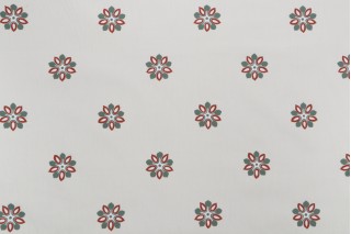 Burger Pompei Seme Printed Drapery Fabric in Creme