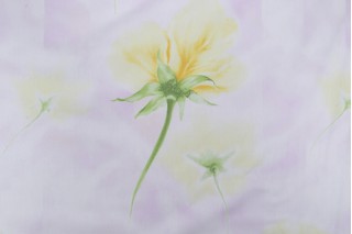 Scalamandre Instant Diaphane Printed Cotton Drapery Fabric in Jaune