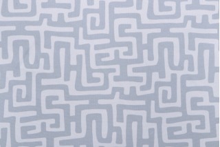 Premier Prints Enid Printed Polyester Outdoor Fabric in Belmont Blue 