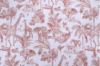 Premier Prints Meru-Slub Canvas Printed Cotton Drapery Fabric in Potters Wheel 