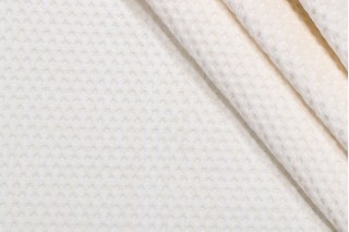 Scalamandre Raffaello Woven Chenille Upholstery Fabric in Cream