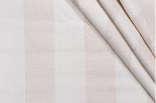 Stripe Woven Upholstery Fabric in Vanilla
