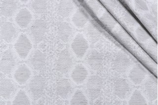 Trellis Stripe Woven Decorator Fabric in Vapor