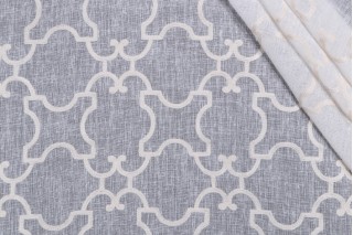 Marvel Sheer Embroidered Drapery Fabric in Ivory