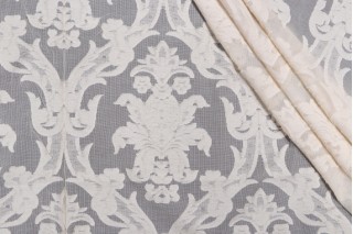 Scalamandre Val De Velo Sheer Drapery Fabric in Natural