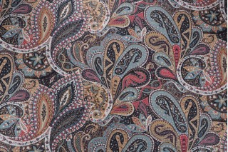 Kaufmann Milos Printed Cotton Drapery Fabric in Lakeland 