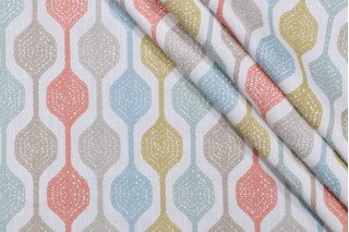 Waverly Handywork Embroidered Decorator Fabric in Carnival 