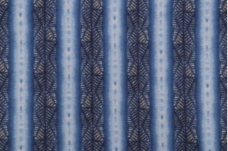 Waverly Inkscape Printed Cotton Drapery Fabric in Lapis 