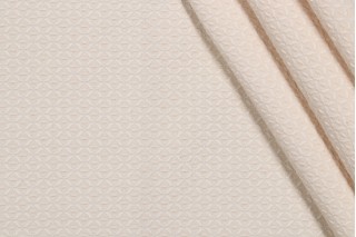 Scalamandre Rombos Beatriz Woven Upholstery Fabric in White