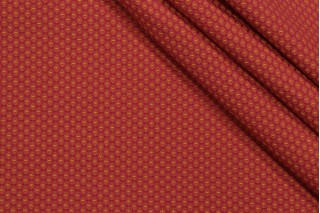 Scalamandre Rombos Beatriz Woven Decorator Fabric in Red