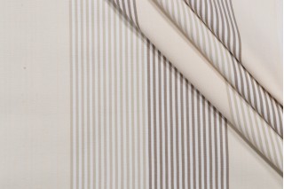 Scalamandre Duo Line Woven Decorator Fabric in Grey