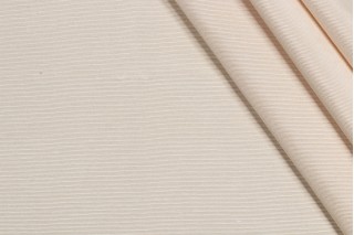 Ribbed Woven Decorator Fabric in Buff