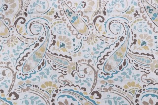 Thom Filicia Printed Linen Drapery Fabric in Bluebell for Kravet CLOSEOUT
