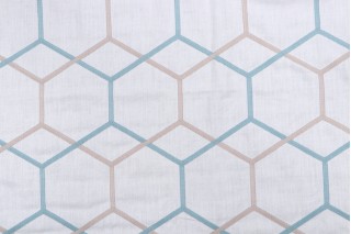 Gunnison Embroidered Drapery Fabric in Seamist