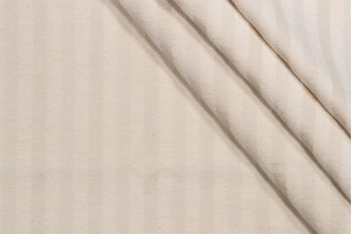 Scalamandre Belgravia Stripe Woven Chenille Upholstery Fabric in Creme