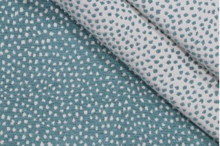 Tempo Galaxy-Reversible Woven Chenille Upholstery Fabric in Aqua 