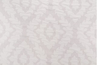 PK Lifestyles Heirloom Emblem Damask Decorator Fabric in Linen