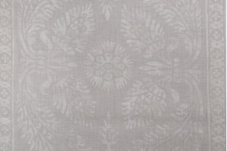 Vervain Chapelle Printed Linen Drapery Fabric in Linen for Fabricut