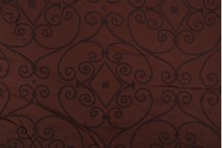 Thibaut Lavolta Scroll W71812 Woven Upholstery Fabric in Brown 