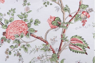 Thibaut Rye F93339 Printed Drapery Fabric in White 