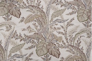 Thibaut Arlington F93817 Printed Drapery Fabric in Cream 