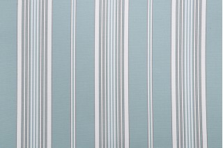 Thibaut Linden Hill Stripe W8437 Woven Outdoor Fabric in Aqua 