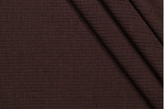 Thibaut Florence W74535 Woven Chenille Upholstery Fabric in Dark Brown 