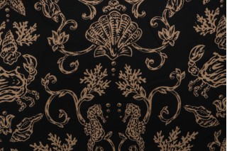 Thibaut Swept Away W8412 Woven Solution Dyed Acrylic Outdoor Fabric in Black 