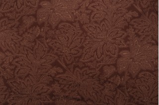 Thibaut Camden Leaf W7185 Woven Upholstery Fabric in Chocolate 