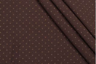 Thibaut Pimlico Dot W7186 Woven Upholstery Fabric in Brown 
