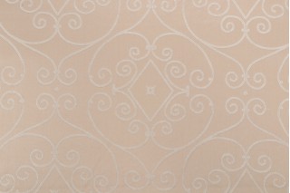 Thibaut Lavolta Scroll W71807 Woven Upholstery Fabric in Cream