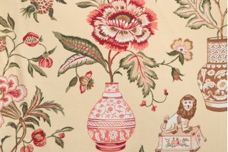 Thibaut Marrakech F93331 Printed Drapery Fabric in Gold