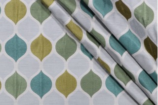 Richloom Riga Woven Decorator Fabric in Peacock 