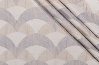 Richloom Finnerty Woven Decorator Fabric in Silver 