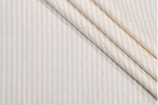 Ticking Woven Cotton Twill Decorator Fabric in Hemp